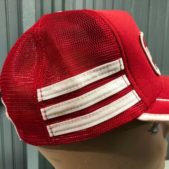 Vintage Budweiser Beer Striped Snapback Hat - Picture 3 of 5
